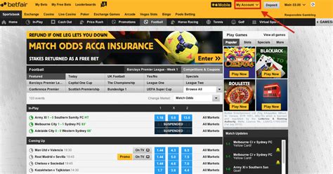 betfair my account.